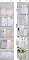 Over the Door Organizer Storage for Closet with 5 Pockets Organizer for Bedroom Bathroom, 2 Pack