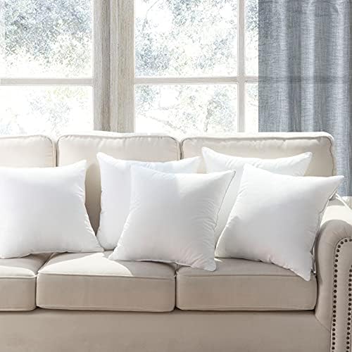 Phantoscope Throw Pillow Insert with 100% Cotton Cover, 12x20 Inch, 2 Pack