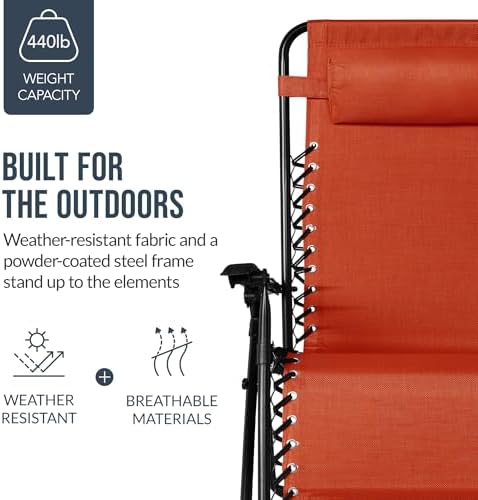 Best Choice Products Set of 2 Extra Wide Zero Gravity Chair Recliner
