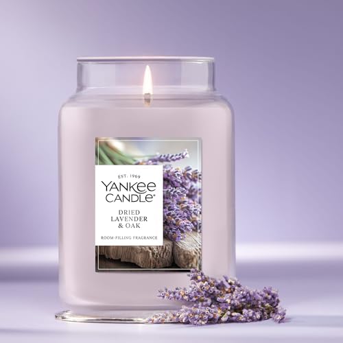 Yankee Candle Dried Lavender & Oak Scented Candle, 22oz, Large Jar (Pack of 4)