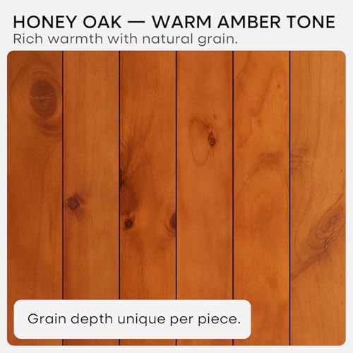 Homeforia 36 Inch Floating Shelves, High-End Solid Pine Wood, Set of 4