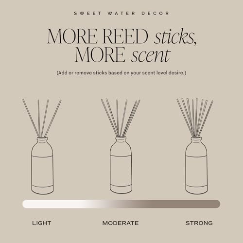 Sweet Water Decor Palo Santo Patchouli Reed Diffuser Set, 3.5 fl oz