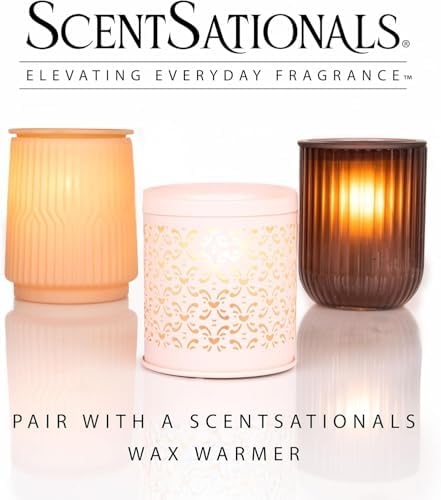 Scentsationals Fall Wax Melts - Harvest Home 4-Pack – Long Lasting Wax Cubes with Strong Scent for Warmers – Includes Warm Apple Pie, Vanilla Pine, Fallen Leaves & Feelin Cozy - 10oz (24-Cubes)