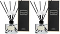 CULTURE & NATURE Reed Diffuser Set 6.7oz (200ml) Clean Cotton Scented Diffuser with Sticks Home Fragrance Reed Diffuser for Bathroom Shelf Decor (Pack of 2)