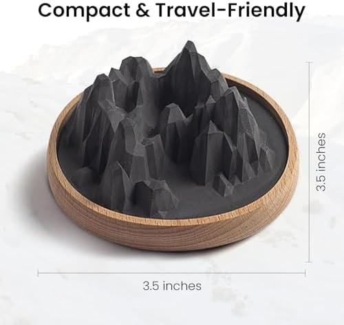 HOME ARCHIVE Aroma Diffuser with Aromatherapy Fragrant Oil Diffusers for Home Room Decor Fig Fragrance (Mountain Aroma Stone (Black))