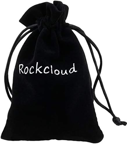 rockcloud 10 PCS 0.9" Colorful Lava Rock Stone Heart Shape Pocket Stones