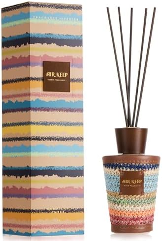 Airkeep Reed Diffuser for Home, Moroccan Amber, 5.1 fl oz (150 ml)