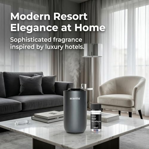 Noir Mystique Hotel Scent Diffuser Oil, Rose Bergamot Musk Blend, 50 mL