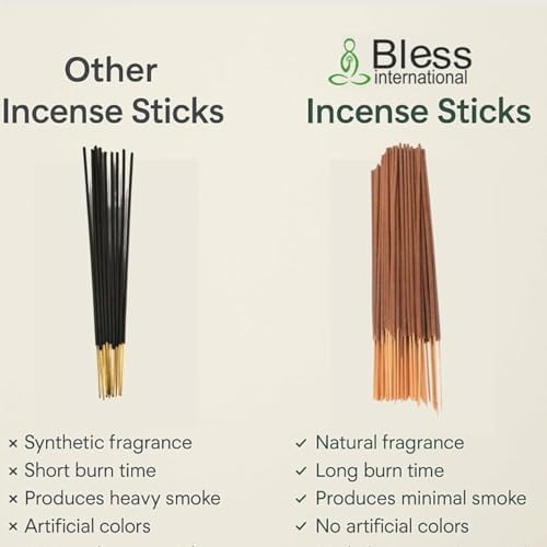 Bless-Organic-White-Lavender 100%-Natural-Handmade-Incense-Sticks