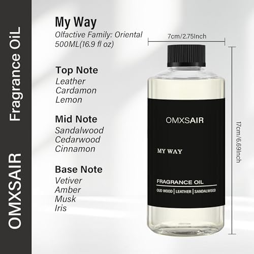 My Way Hotel Diffuser Oil & Home Luxury Fragrance Scents - 500ml/16fl oz