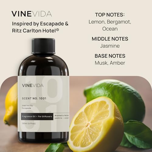 VINEVIDA 16oz Hotel Diffuser Oil - Cold Air Diffuser Oils - Home Luxury Scents |Hotel Scent No.1001