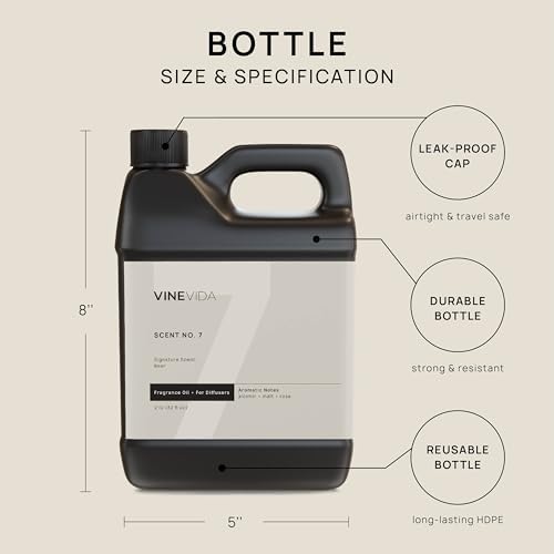 VINEVIDA [32 Fl Oz] Beer Fragrance Oil for Cold Air Diffusers, Essential Oils for Diffuser Oil Refill & Air Freshener Room Spray
