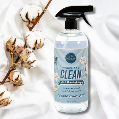 San Francisco Soap Company Smells So Clean Spray, Egyptian Cotton, 33.8 oz