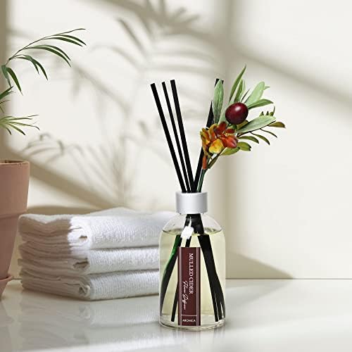 Aronica Aronica Christmas Tree Diffusir Oil Cinnamon, Mulled Spice Apple Oil with Sticks, Winter Candy Scented Reed Diffuser, Home Fragrance Decor