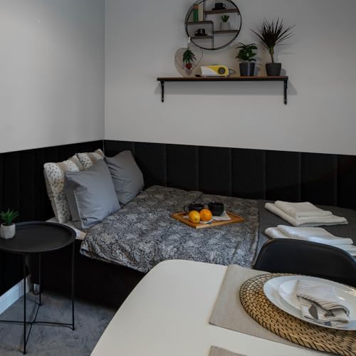 Linen Peel and Stick Headboard, Soundproof Anti-Collision Wall Panel