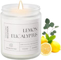 Molensun Lemon Eucalyptus Scented Candle, Soy Wax 7 oz