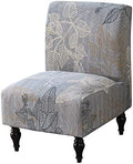 Eco-Ancheng Armless Chair Slipcover - Removable, Washable, Printed Accent Chairs for Living & Dining Room