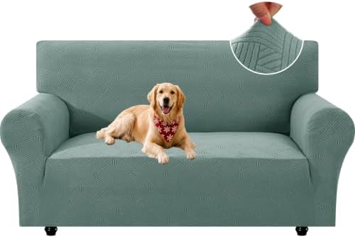 XINEAGE Loveseat Slipcover Pet Friendly, Stretch Couch Cover,Light Green