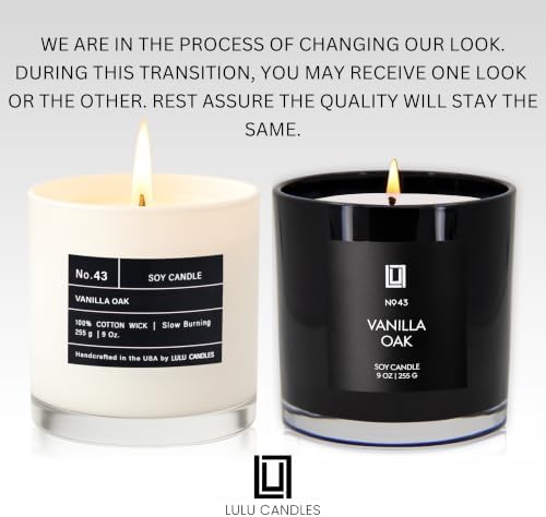Lulu Candles White Jasmine & Green Tea Scented Soy Blend Jar Candle, 9 Oz.