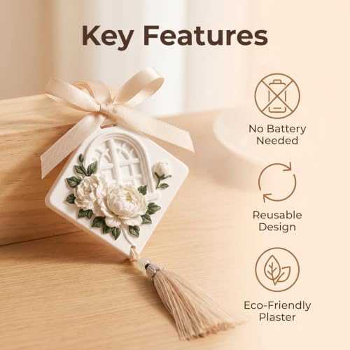 Plaster Aroma Tester 3 Pack, Three Colors, Peony, Unscented.