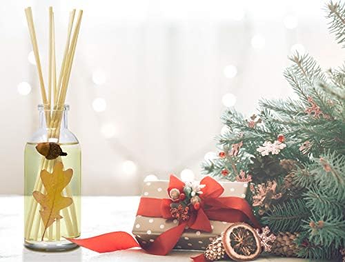 Urban Naturals Autumn Night Reed Diffuser Refill Oil with Free Set of Reed Sticks. Woodsy Fall Scent – Cinnamon, Nutmeg, Clove, Apple, Cedar & Sandalwood, 4 oz