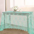 Lace Table Cloth Vintage Lace Tablecloth Desk Fabric 60x120Inch for Garden