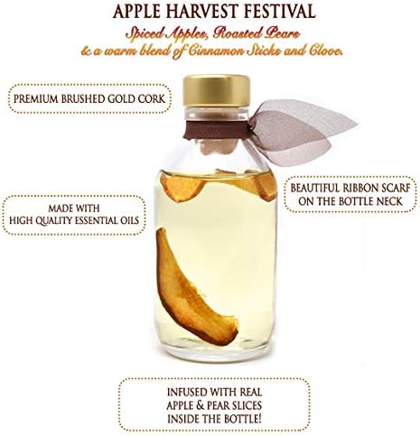 Reed Diffuser Set - Apple Harvest Scented Diffuser with Sticks