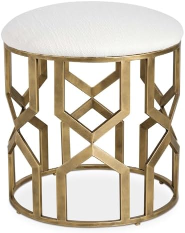 Uttermost Trellis 20.5 Inch Geometric Accent Stool 23579