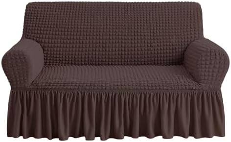 NICEEC Loveseat Covers Washable Love Seat Couch Covers Slipcover with Skirt