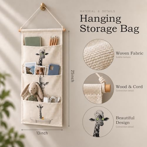 Giraffe Fish Extender Door Hanger,Cabin Door Hanging Pockets PJ005