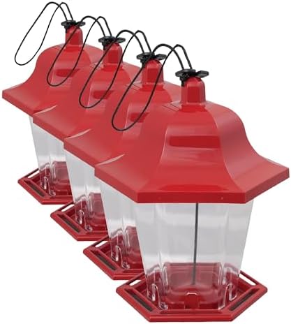 Pennington Songbird Lantern Bird Feeder, Ideal for Small Birds, 1 Pound Capacity (Pack of 4)