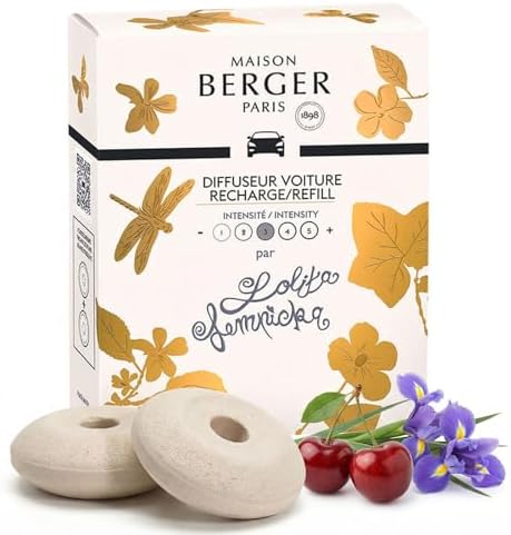 MAISON BERGER Car Diffuser Refill Set, Lolita Lempicka
