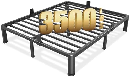 10 Inch King Metal Bed Frame with Rounded Corner,Mattress Retainer