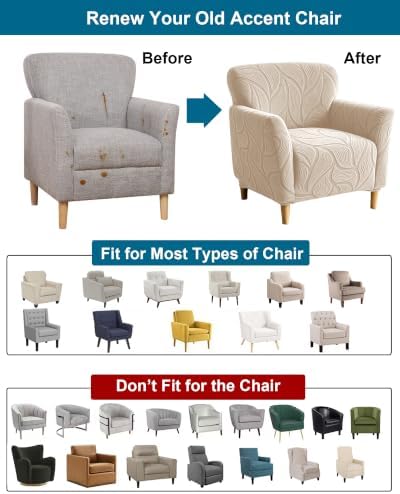 CRFATOP Accent Chair Cover, Stretch Armchair Slipcover for Living Room,A41