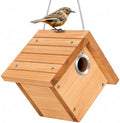Gtongoko Wren Bird Houses for Outside with 1-1/8" Entrance Log Color 1 Pack