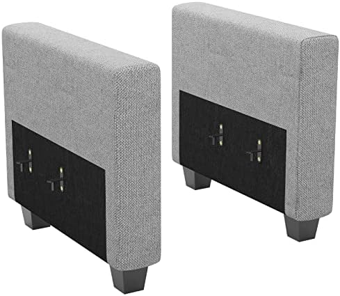 Belffin Armrest Module for Modular Sectional Sofa Couch Side Armrest for Sectional Modular Sofa Fabric Light Grey