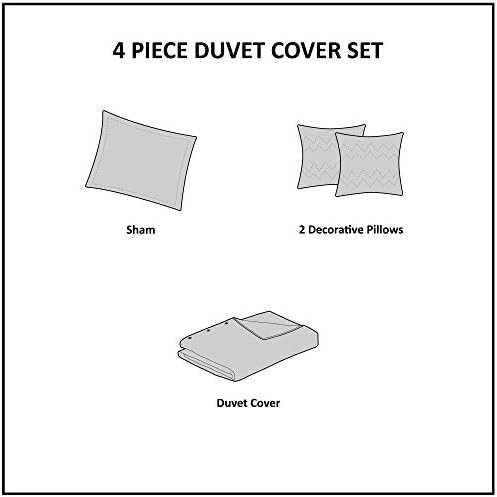 Intelligent Design Kids Cotton Vibrant Fun Blue Twin Duvet Cover Set, 4pc