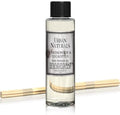 Urban Naturals Reed Diffuser Oil Refill, Sandalwood & Eucalyptus Diffuser Oils with Musk, Herbal Woods, 4 oz + Free Reed Sticks, Made in the USA