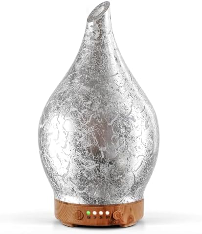 Porseme Essential Oil Diffuser 150ml Handmade Glass Diffuser 6H Runtime
