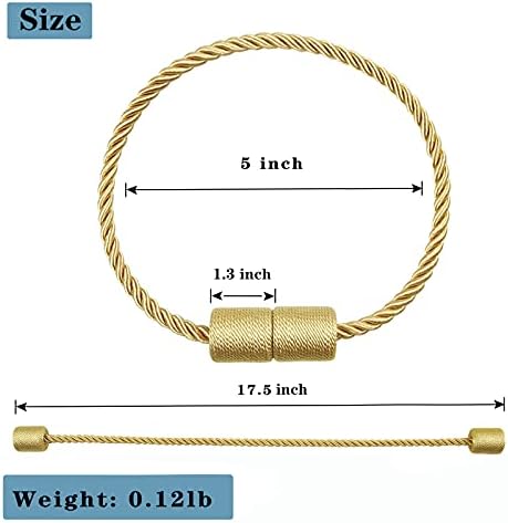 Magnetic Curtain Tiebacks Holdbacks Decorative Tie Backs for Windows Porlau