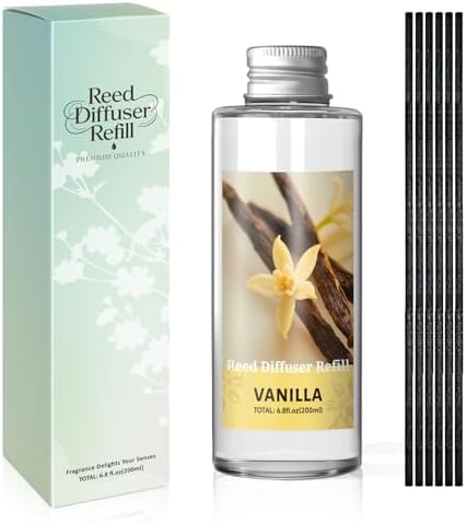 SCENTORINI Reed Diffuser Oil Refill Set, Vanilla Diffuser Oil 6.76 Fl Oz