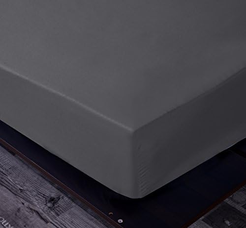 NHNHN 2 Pack Fitted Sheet-Deep Pockets-Soft Microfiber-Easy Care-Shrinkage and Fade Resistant-Fitted Sheets King Size for Girl Woman Teens Kids-2 Sets of Fitted Sheet (King,Dark Grey)