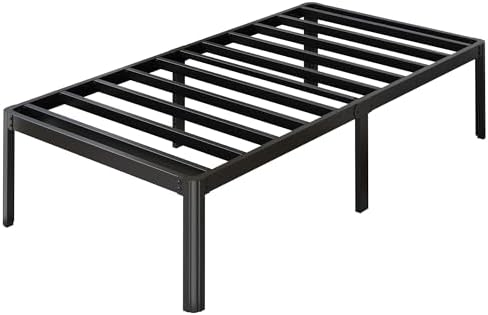 14 Inch Twin Bed Frames with Rounded Corner Legs Heavy Duty