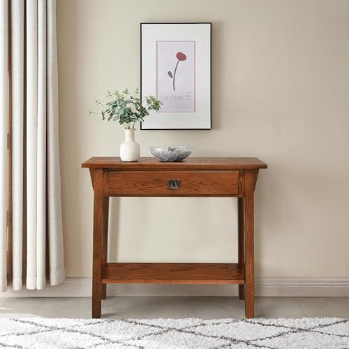 Leick Home Mission Console Table, 30", Russet