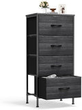 Sweetcrispy Dresser for Bedroom, 4 Drawer Storage Cabinet, Tall Nightstand