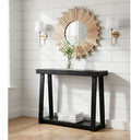 Plank+Beam Classic Console Table, with Shelf, 46 Inch, Black