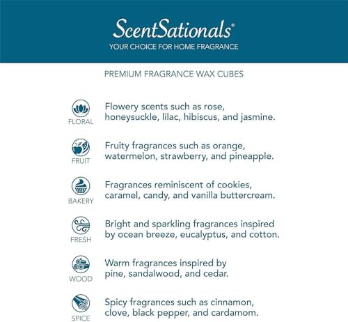 Scentsationals Pumpkin Spice Scented Wax Melts 10oz (24 Cubes)