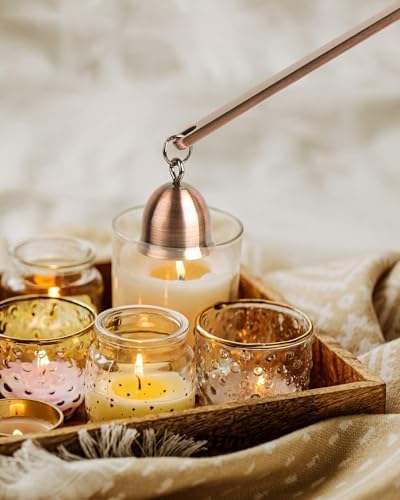 RONXS 3 in 1 Candle Wick Trimmer Set, Snuffer, Dipper, Cutter, Copper