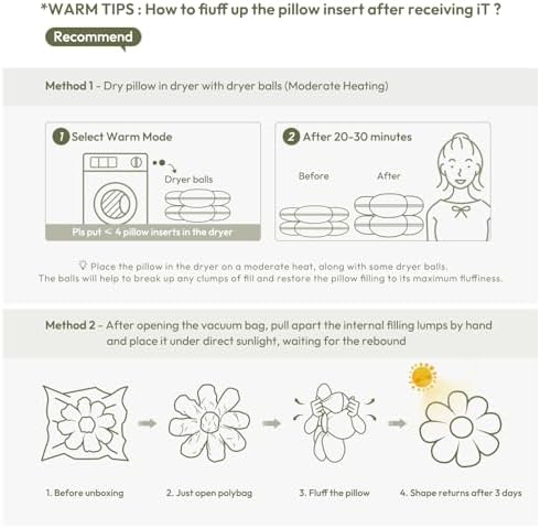 Sioloc Flower Shaped Throw Pillow, Fun Daisy Pillow, 25.6" Large Pink Flower Pillow Cute Decorative Seat Cushion Aesthetic Flower Plush Pillows for Bed Floor Couch Chair