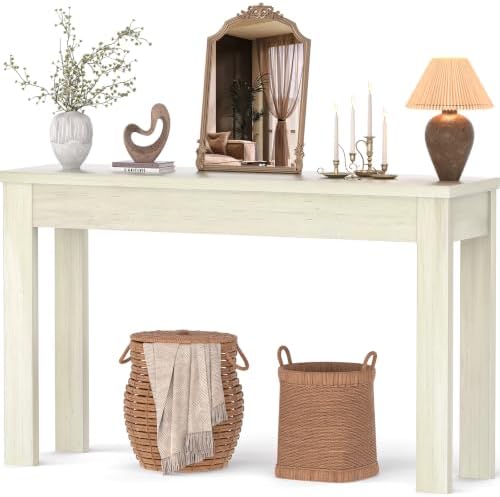 Armocity Console Table for Entryway, 47" Farmhouse Sofa Tables Narrow Long